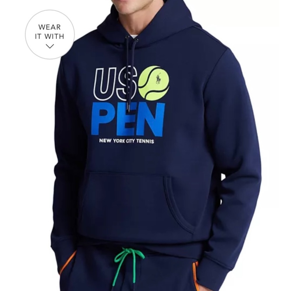 Ralph Lauren US Open Fit Hoodie, Unisex, NWT, Size M